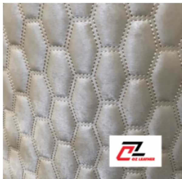 Leather ceiling fabric with glitter