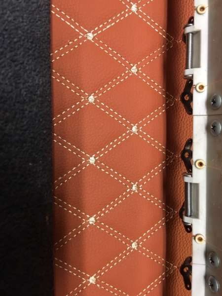 Textured leather ceiling fabric