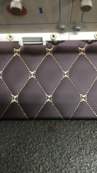 Textured leather ceiling fabric