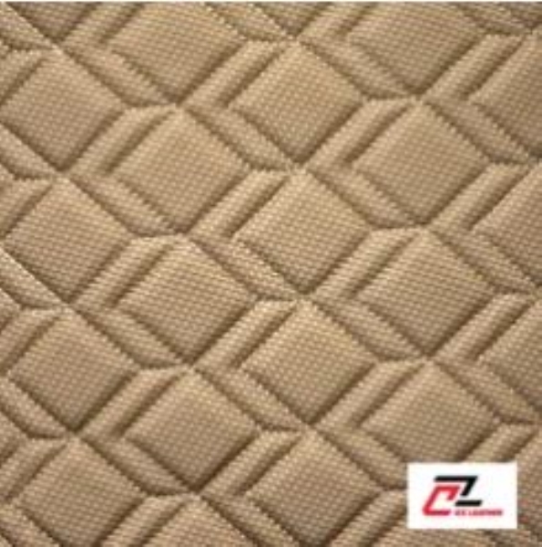 Wavy square PVC carbon leather