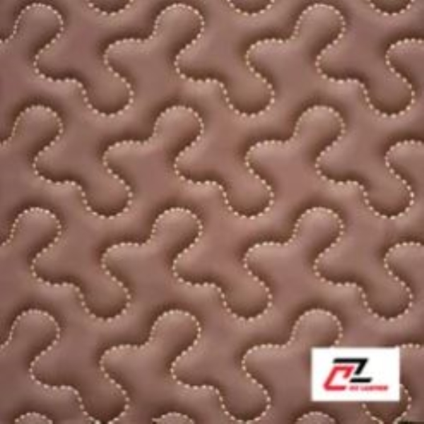 Coral PVC leather creamy thread