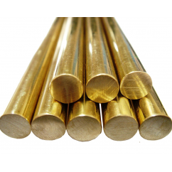 Solid round brass bar