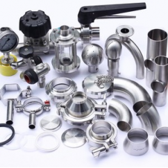 Stainless steel elbows, valves