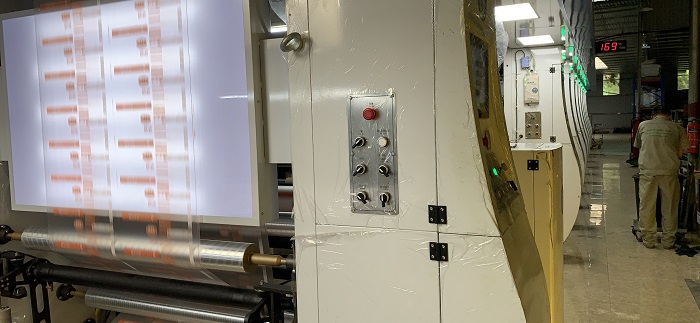 Face mask packaging bag production line