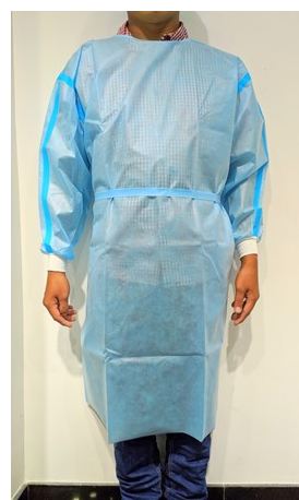 Protective isolation gown