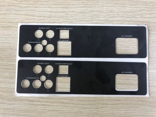 Printed product on clear PC film