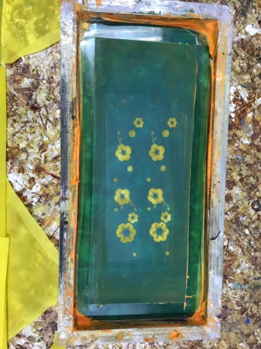 Silk screen printing mould