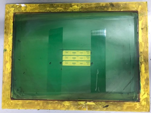 Silk screen printing mould