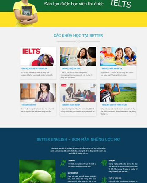 Educational website design