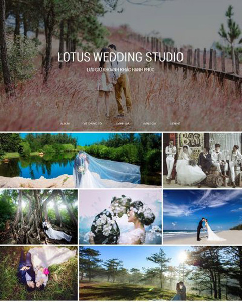 Bridal website design