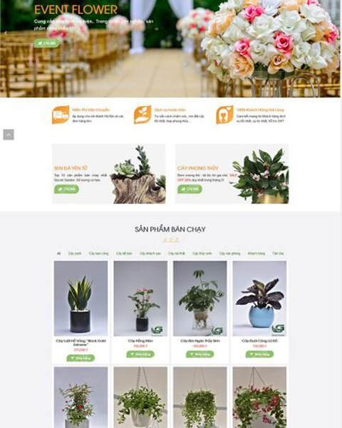 Gardening website design