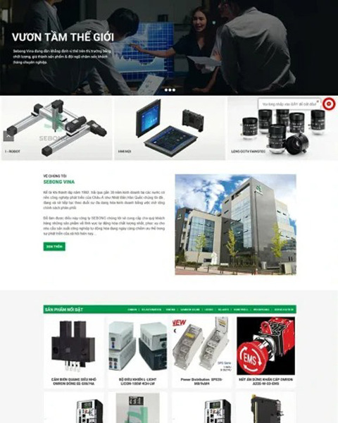 Electronics website design