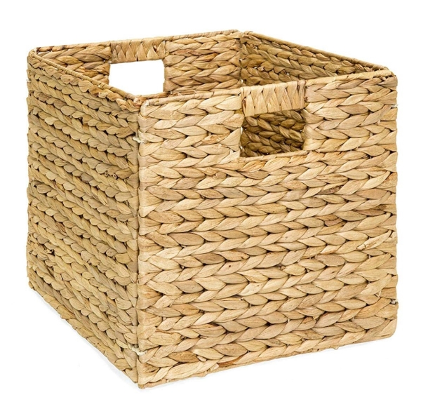 Foldable water hyacinth basket