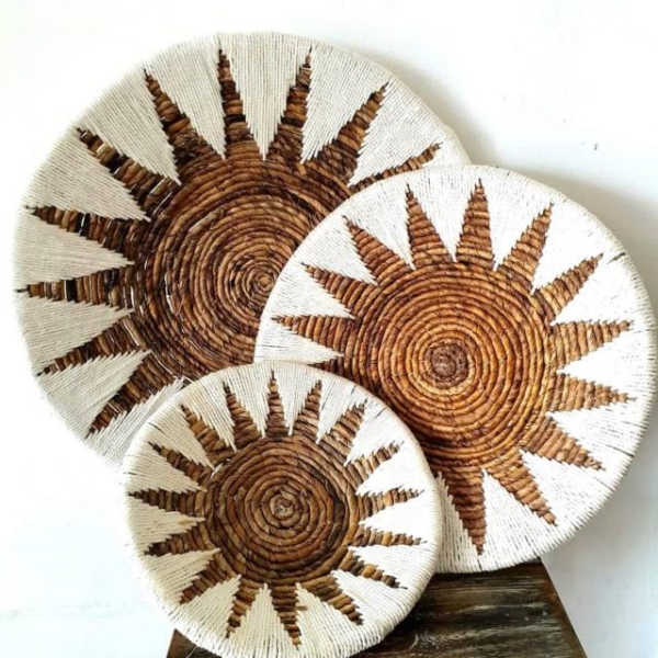 Hyacinth woven basket
