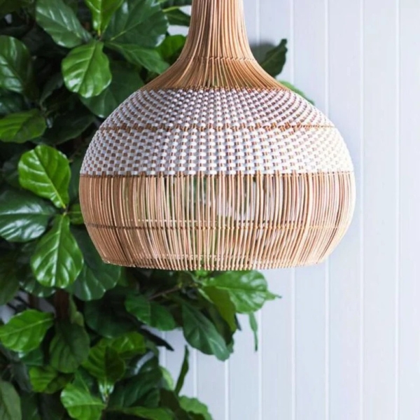 Rattan chandelier