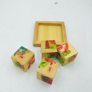 Wooden puzzle set