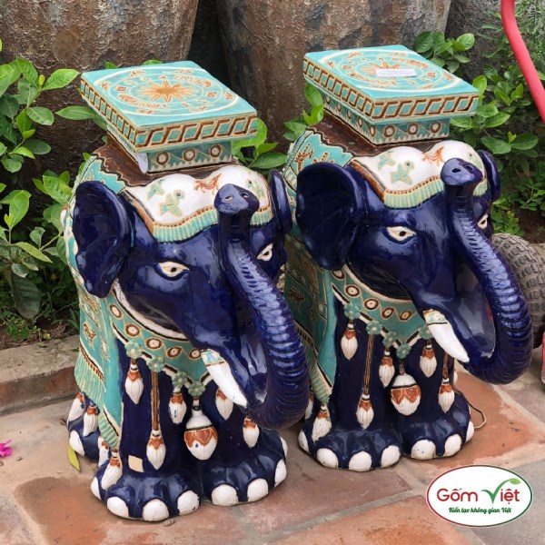 Elephant pedestal
