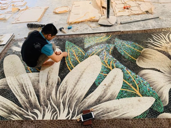 Ceramic art painting