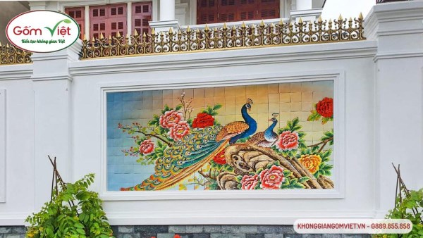 Ceramic wall painting
