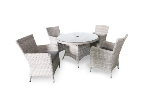 Poly Rattan Table And Chair
