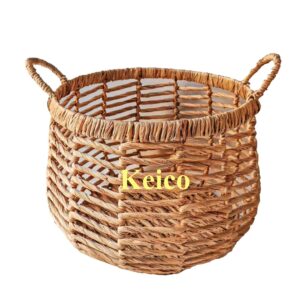 Water hyacinth storage basket