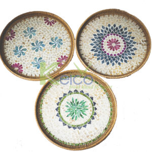 Rattan storage tray