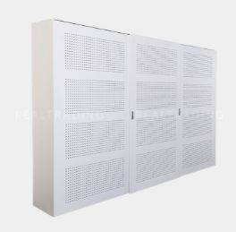 Sliding door filing cabinet