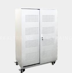 Sliding door file cabinet