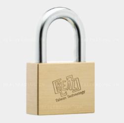 Square brass lock