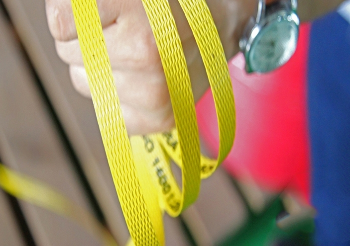 Multi-colored PP strap