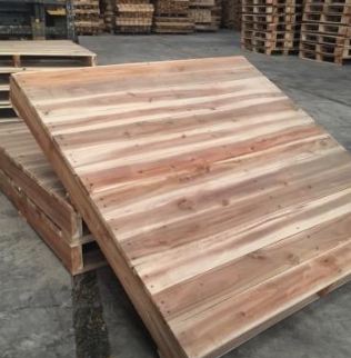 Acacia wood pallet