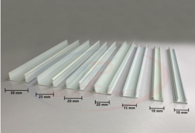 U-shaped plastic trim