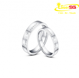 Laser cutting on wedding ring