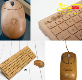 Laser cutting on wood keyboard