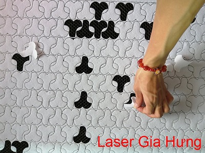 Laser cutting on fabric