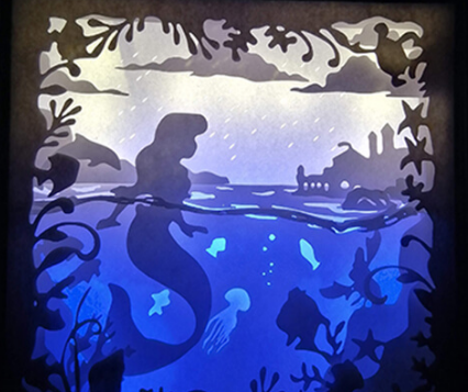 Laser cutting on paper