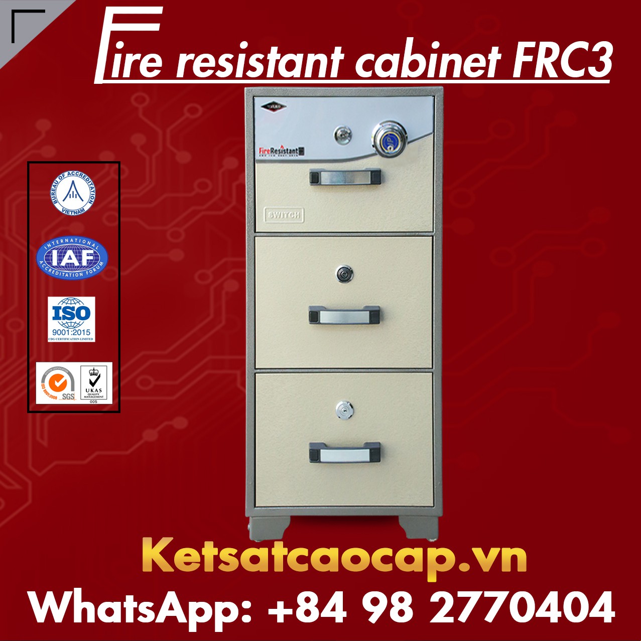 Fire resistant cabinet