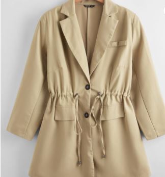Drawstring waist coat