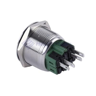 Metal pust button switch
