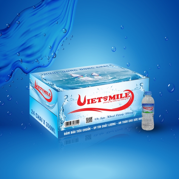 Box of 24 bottles of bottled drinking water 350ML