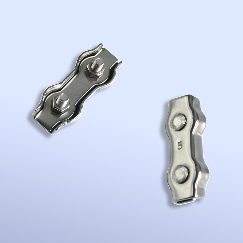 Duplex wire rope clip