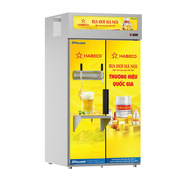 Fan-cooled dry beer cabinet (capacity: 8 x 50L kegs)