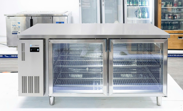 Glass door under counter chiller
