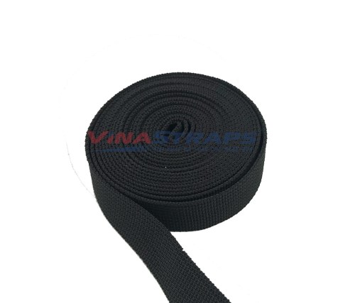 25mm Black PP Strap