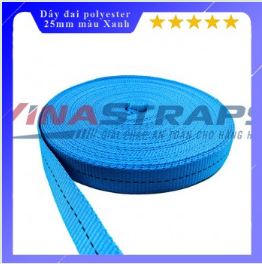 25mm Blue Polyester Strap