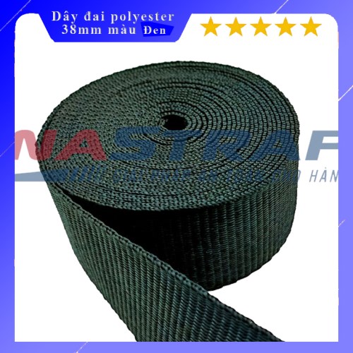 8mm Black Polyester Strap