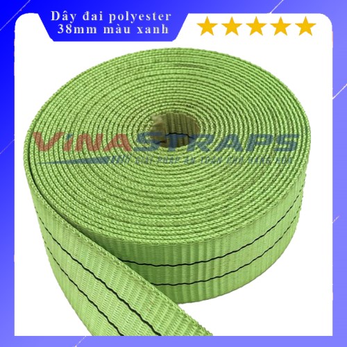 38mm Green Polyester Strap