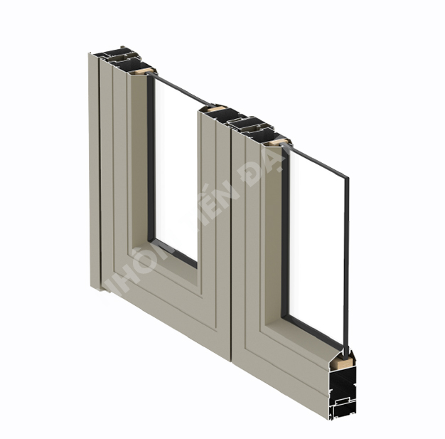 Chamfer system aluminum door