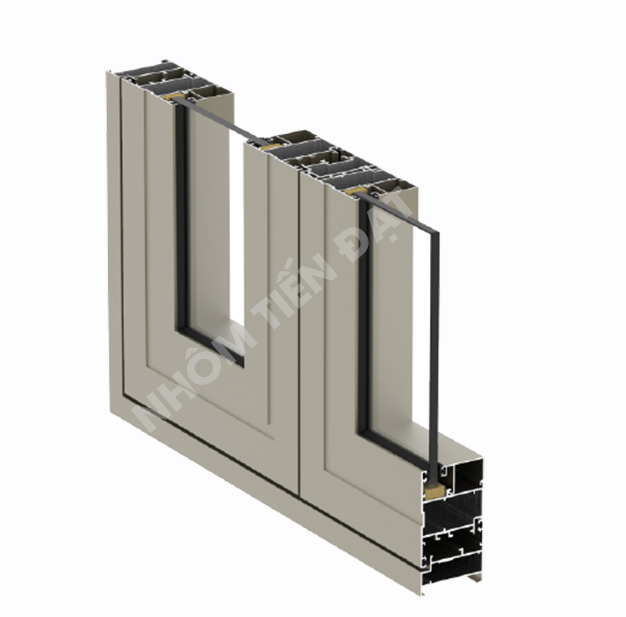 55 aluminium system rotary window