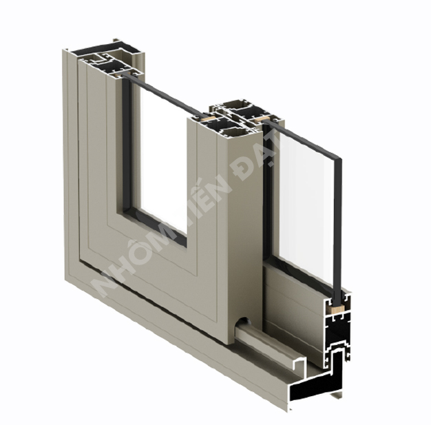 Aluminium system sliding window